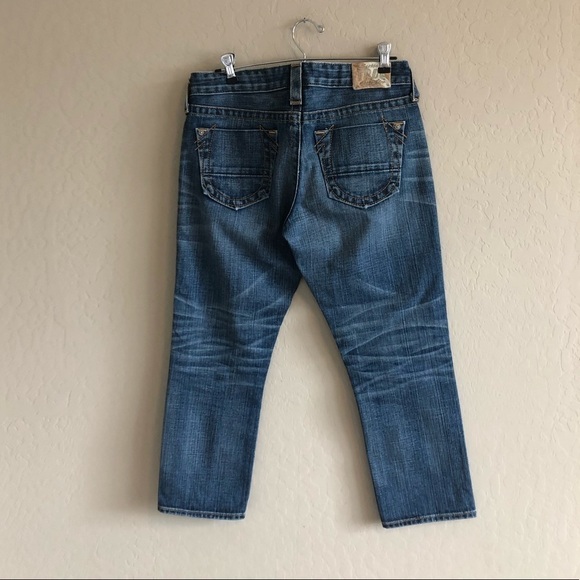 TRUE Religion Kingston Pony Express Cropped Jeans - Picture 6 of 8